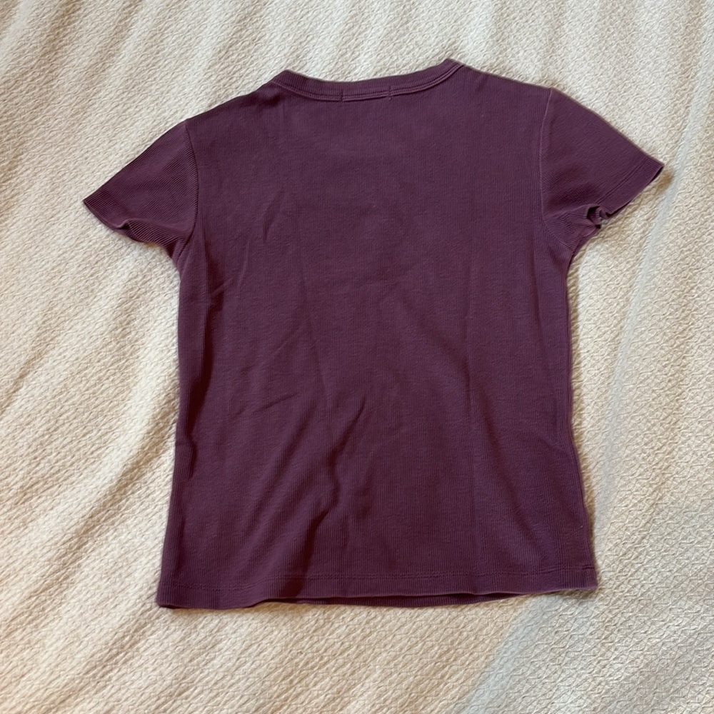 Marine Layer Lexi Rib Crop Tee - Picture 3 of 3